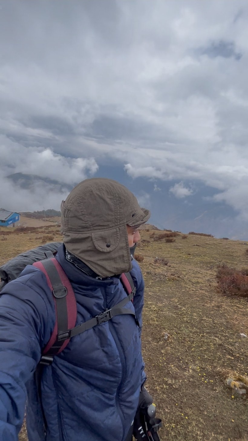 On a trek in the Nepali highlands